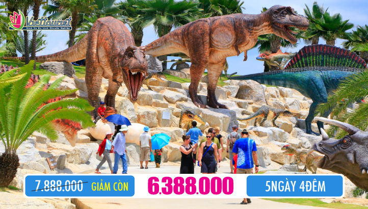 Du Lịch Thái Lan 5SAO 5N4Đ Bangkok - Pattaya | Đảo Coral - Công viên khủng long NoongNooch - Chùa Wat Arun - Ancient City - Wat Saman + Tặng Massage + Show Alcaza + BBQ Hải Sản