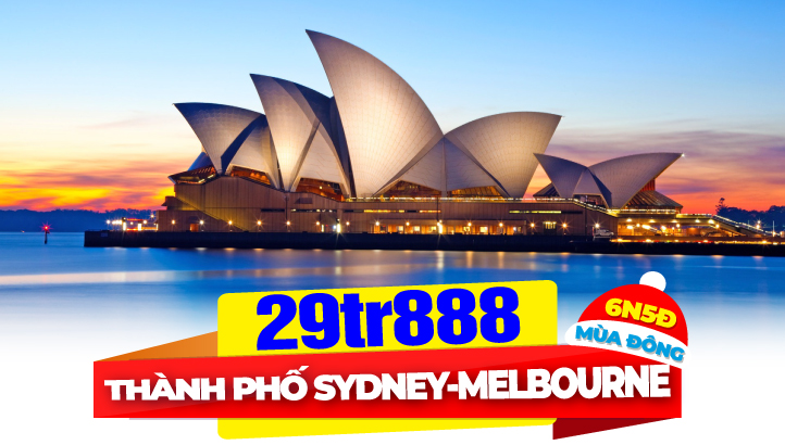 Tour du lịch ÚC mùa tuyết rơi - Thành phố SYDNEY - MELBOURNE 6N5Đ bay thẳng