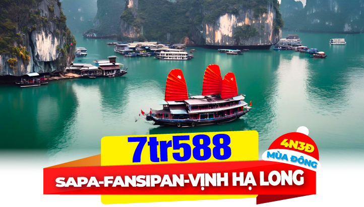 Tour du lịch Hà Nội - Sapa - Hạ Long 4N3Đ