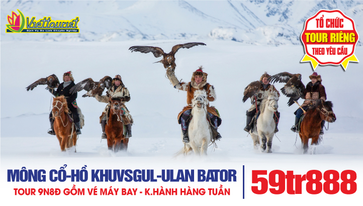 Tour Du Lịch Mông Cổ 9N8Đ Khám phá Phương Bắc | Làng Tuần Lộc - Hồ Khuvsgul - Khu nghỉ dưỡng khoáng nóng Seven Nuga - Erdenet - Moron - thủ đô Ulan Bator