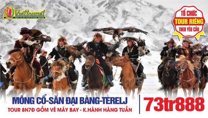 Tour Du Lịch Mông Cổ - Trải nghiệm tour đi săn cùng Đại Bàng ở Ulgii - Thủ đô Ulaanbaatar - công viên Terelj