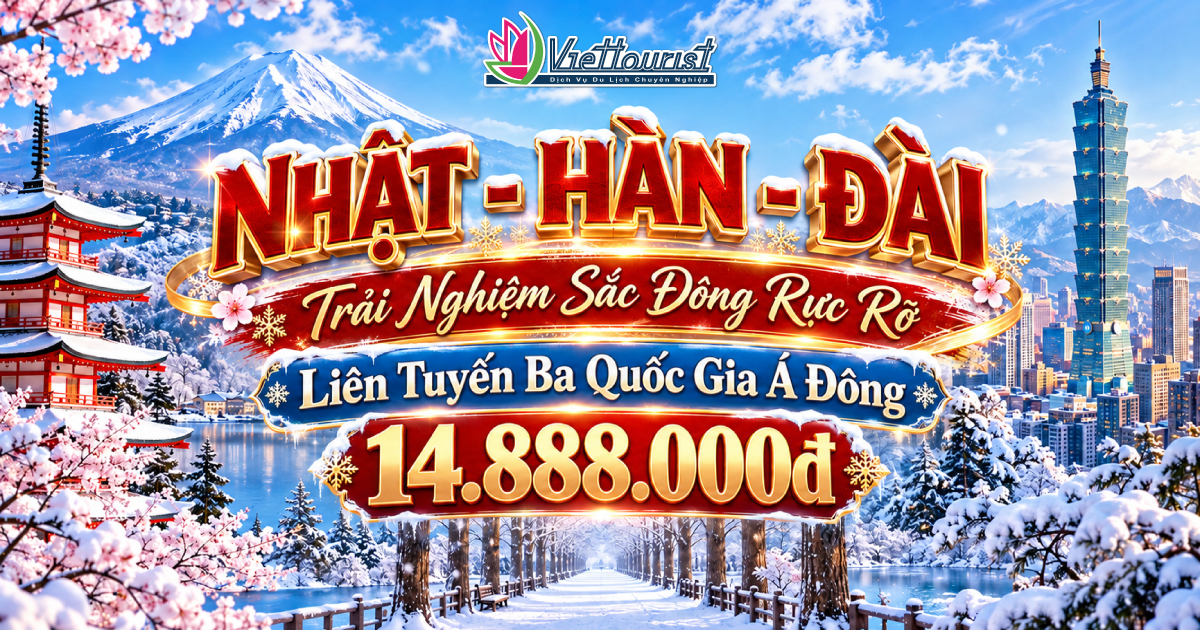 Tour Nhật-Hàn-Đài liên tuyến