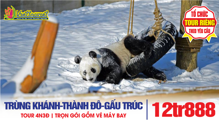 Tour du Lịch Trùng Khánh - Thành Đô - Công viên gấu Trúc 4N3Đ