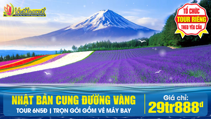 Tour du lịch Nhật Bản mùa hè 6N5Đ - Cung Đường Vàng Rồng Bay | Kansai - Osaka - Kyoto - Thắng cảnh Hồ Biwa - Gifu - Takayama - Làng cổ tích SHIRAKAWAGO - Toyama - Núi Phú Sỹ - thủ đô Tokyo - Haneda