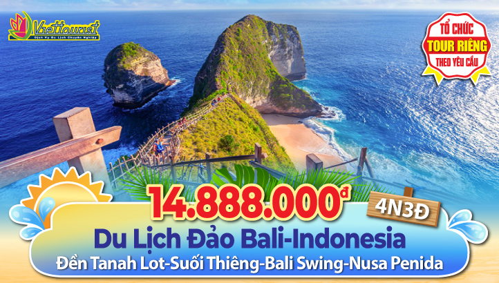 Tour BALI - INDONESIA 4N3Đ -TẶNG VIP TOUR ĐẢO NUSA PENIDA