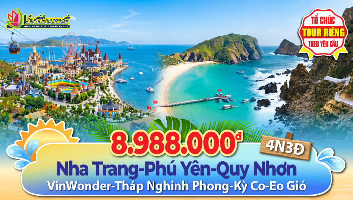 NHA TRANG - PHÚ YÊN - QUY NHƠN 4N3Đ