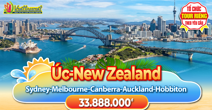 Tour Úc - New Zealand Mùa Hè Tháng 12 - 02