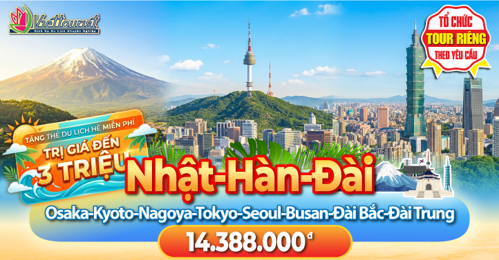 Tour Nhật-Hàn-Đài liên tuyến