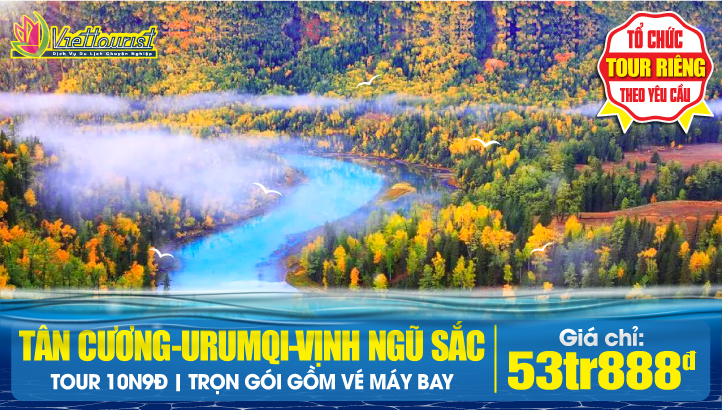 Tour du lịch Hè Tân Cương sắc màu - Urumqi - Vịnh Ngũ Sắc - Kanas - Làng Hoà Mộc - Bố nhĩ Tân | Tour Trung Quốc 10N9Đ