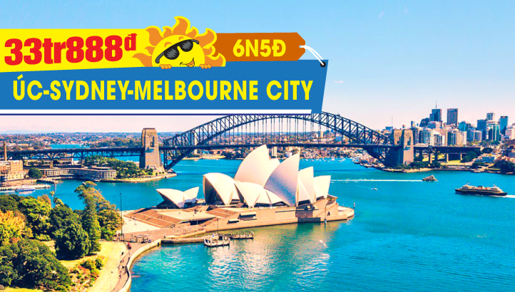 Du lịch Úc Mùa Hè [Tháng 12 - 02] Thành phố SYDNEY - MELBOURNE 6N5Đ - Tour bay thẳng - trải nghiệm nghỉ đêm trên tàu kiểu ÚC & kết hợp thăm thân