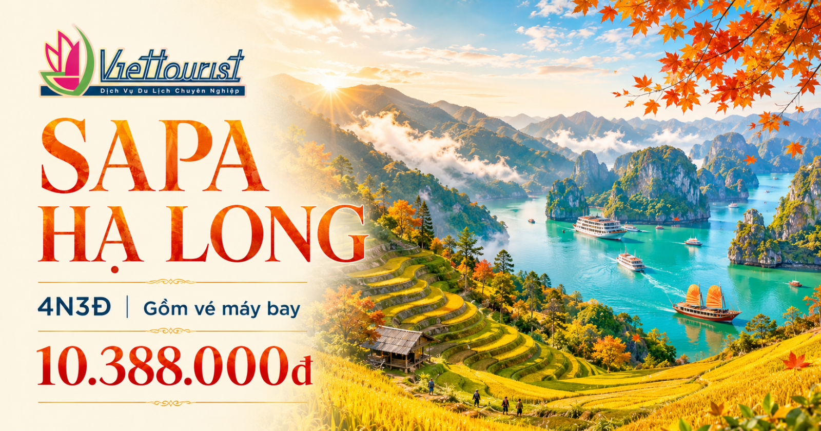 HÀ NỘI - SAPA - FANSIPAN - HẠ LONG 4N3Đ