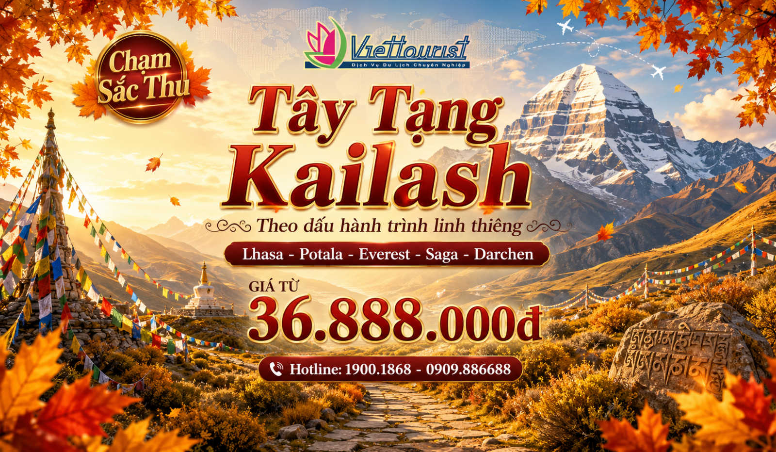 Tây Tạng - Kailash linh thiêng 2026
