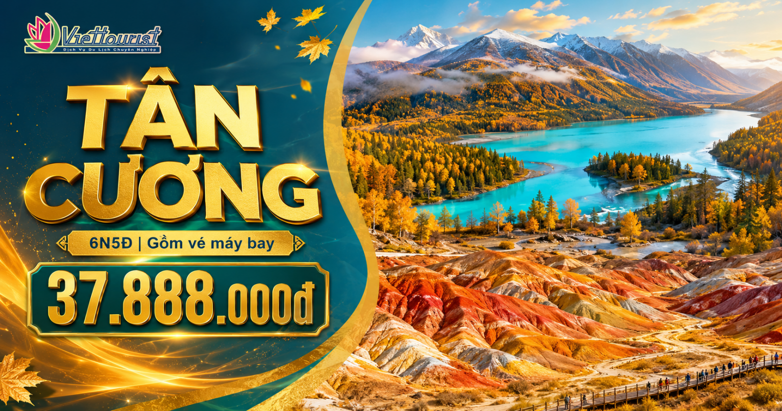 Tour du lịch Tân Cương 6N5Đ | Urumqi - Vịnh Ngũ Sắc - Thắng cảnh Kanas - Làng Hoà Mộc - Bố nhĩ Tân - Thành Phố Ma - Khắc Lạp Mã Y