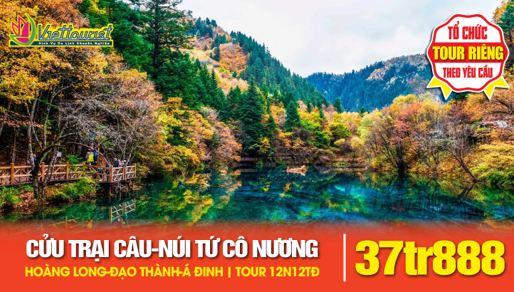 Tour du lịch Du lịch Thắng cảnh Tứ Xuyên - Cửu Trại Câu - Thắng cảnh Hoàng Long - Núi Tứ Cô Nương -Đạo Thành - Á Đinh - Nga Mi Sơn - Lạc Sơn Đại Phật - Thành Đô - Công Viên Gấu Trúc | Du lịch Trung Quốc 12N12Đ