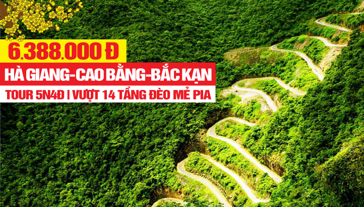 Tour du lịch Hà Giang - Cao Bằng - Bắc Kạn -Lũng cú - Đồng Văn- Đèo Mẻ Pía - thác bản giốc - Hồ Ba Bể KH Hà Nội
