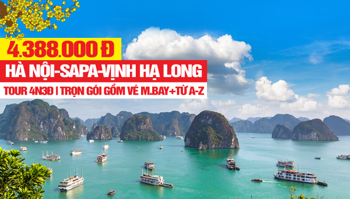 Tour du lịch Hà Nội - Sapa - Hạ Long 4N3Đ KH Hà Nội