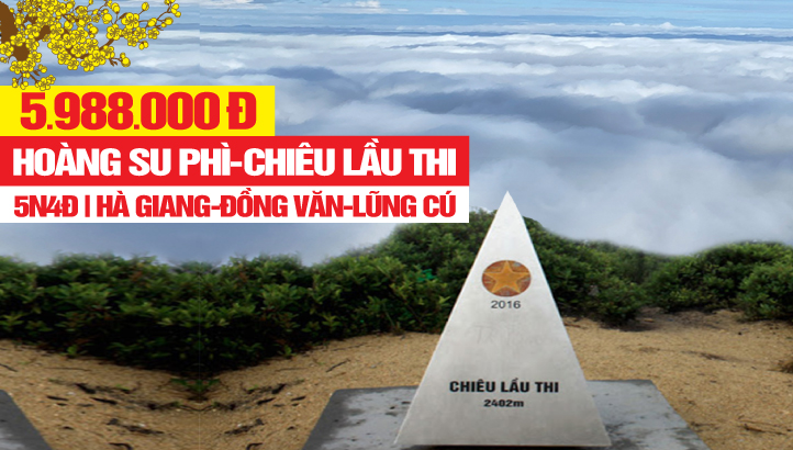 Tour du lịch Hà Giang - Hoàng Su Phì - Chiêu Lầu Thi - Đồng Văn - Lũng Cú - Mã Phì Lèng - Sông Nho Quế