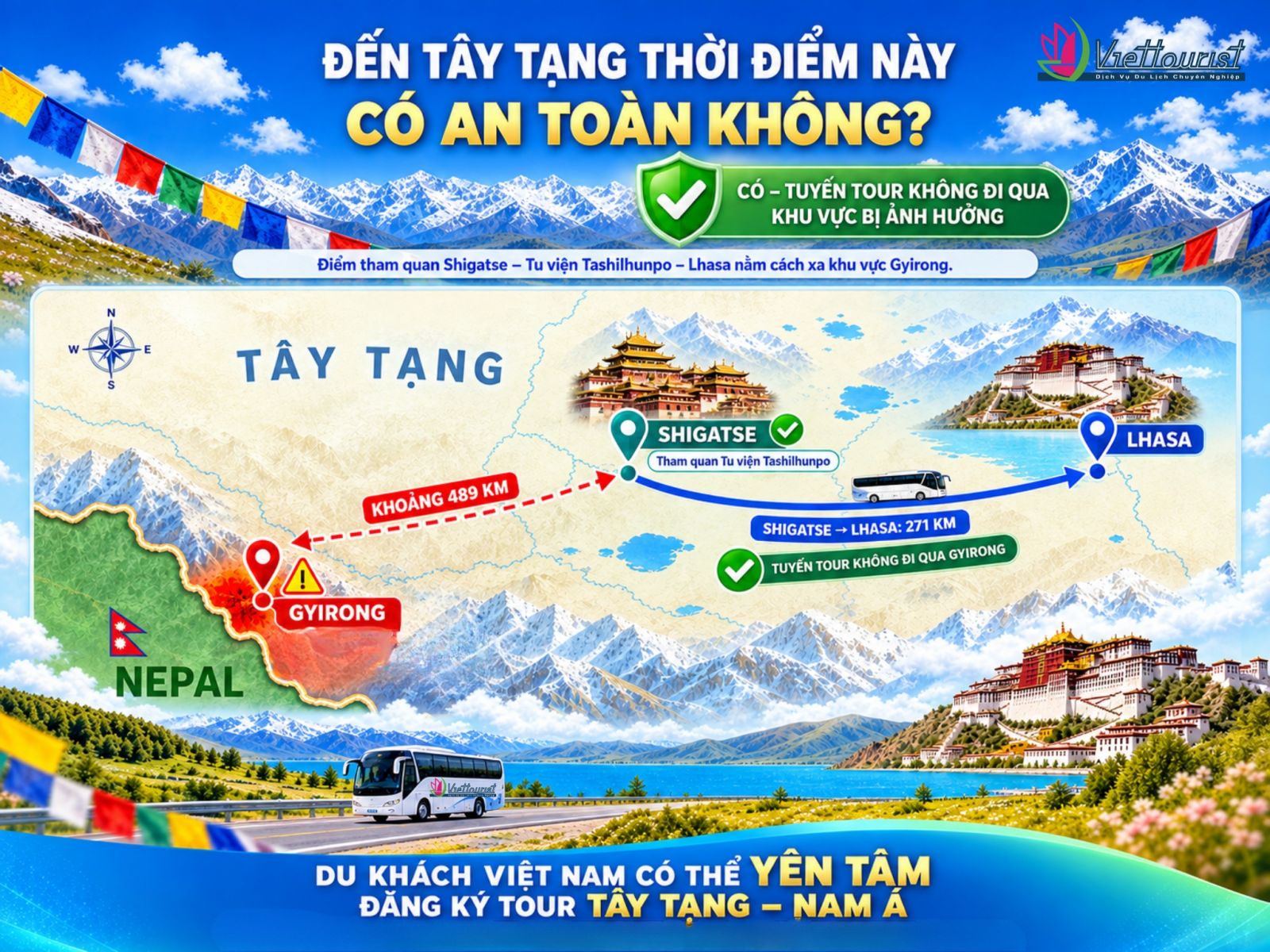 Du lịch Tây Tạng thời điểm này có an toàn không?