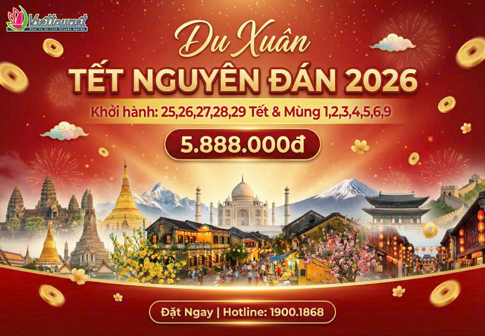 LỊCH TOUR TẾT 2026 NGÀY ĐẸP - Còn nhận khách