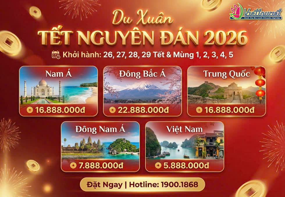TẾT NGUYÊN ĐÁN 2026: KHÁM PHÁ THẾ GIỚI - KHAI XUÂN NHƯ Ý