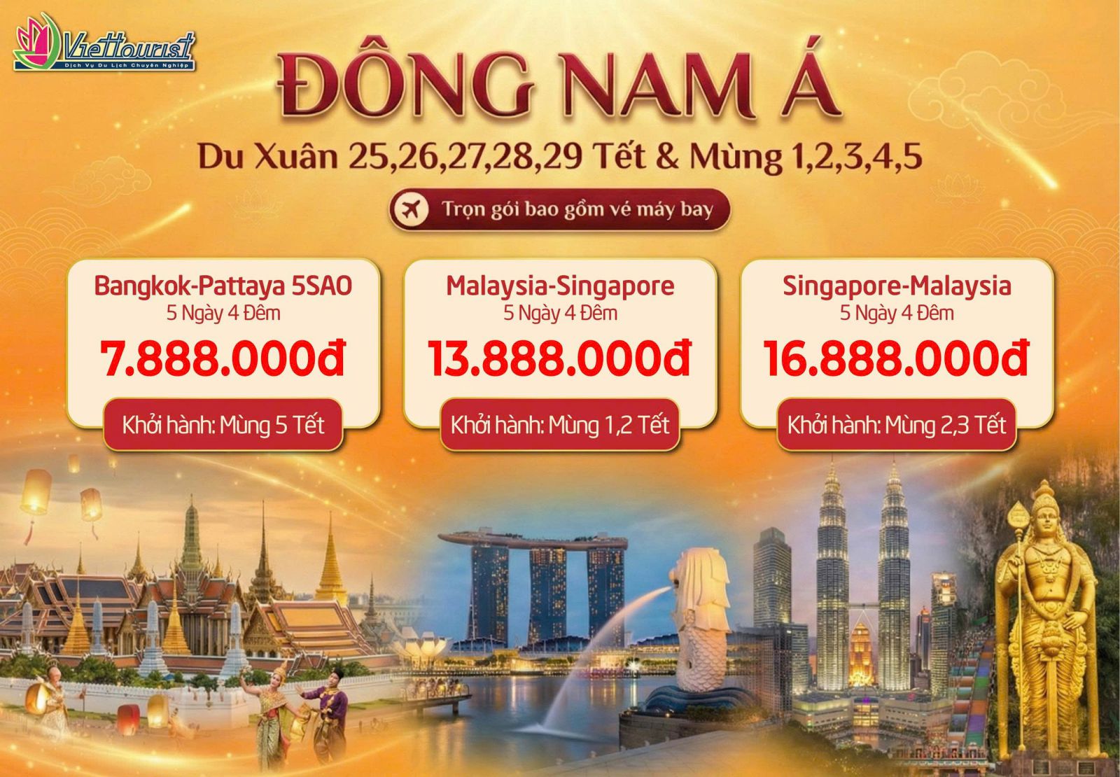 Đông Nam Á: Hành Trình Sôi Động Tết 2026