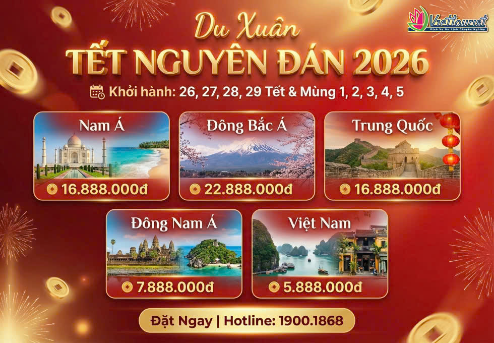 TẾT NGUYÊN ĐÁN 2026: KHÁM PHÁ THẾ GIỚI - KHAI XUÂN NHƯ Ý