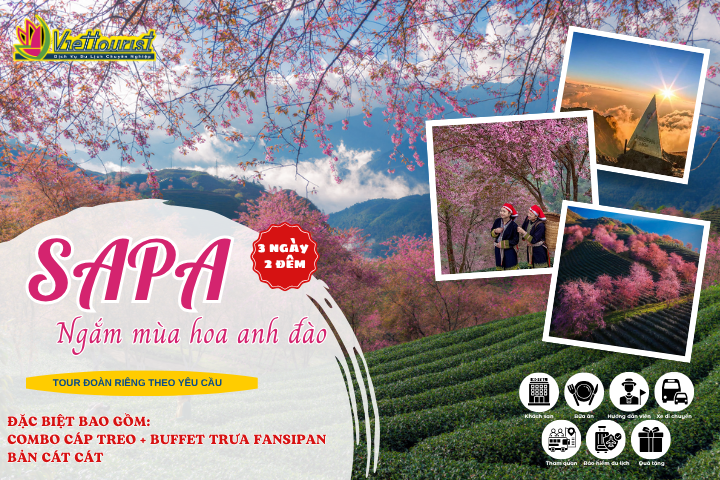 SAPA 3N2Đ – MÙA HOA ANH ĐÀO | TOUR SAPA 3N2Đ TỔ CHỨC ĐOÀN RIÊNG – Khởi hành theo yêu cầu