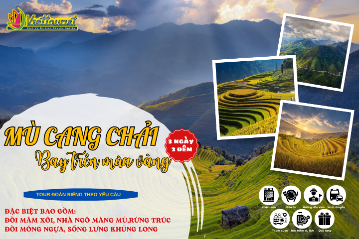 MÙ CANG CHẢI 3N2Đ – SẮC VÀNG TÂY BẮC | TOUR MÙ CANG CHẢI TỔ CHỨC ĐOÀN RIÊNG – Khởi hành theo yêu cầu