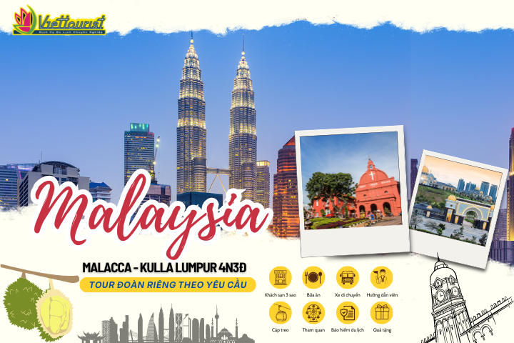 MALAYSIA 4N3Đ | MALACCA - KUALA LUMPUR - GENTING - ĐỘNG BATU - PUTRAJAYA 4N3Đ | TỔ CHỨC ĐOÀN RIÊNG - Khởi hành theo yêu cầu