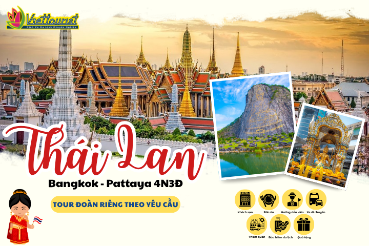 THÁI LAN 4N3Đ | BANGKOK – PATTAYA – ĐẢO SAN HÔ CORAL ISLAND 4N3Đ | DU LỊCH THÁI LAN TỔ CHỨC ĐOÀN RIÊNG – Khởi hành theo yêu cầu | Thái Lan 4N3Đ