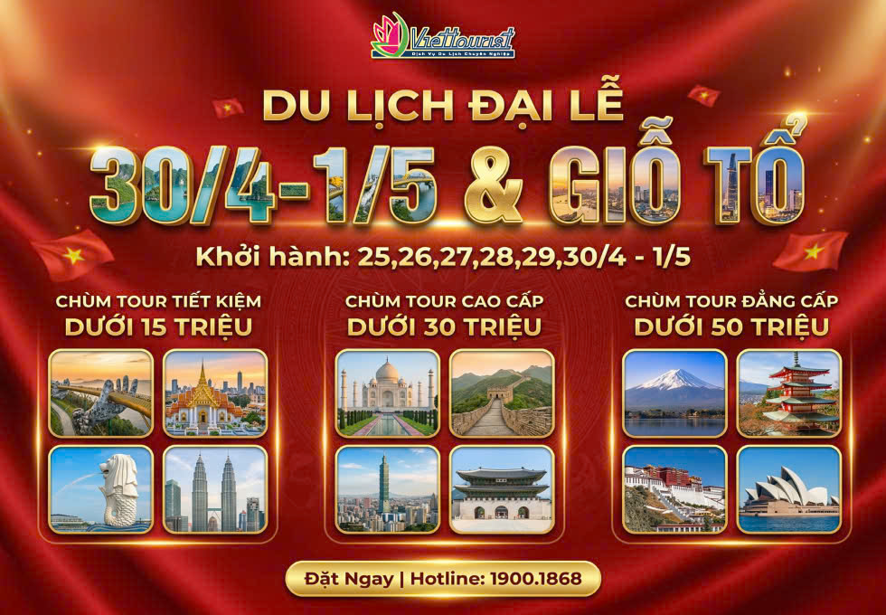 Top Tour Nước Ngoài Dịp Lễ 30/4 - 01/05 Đáng Đi Nhất Theo Từng Ngân Sách